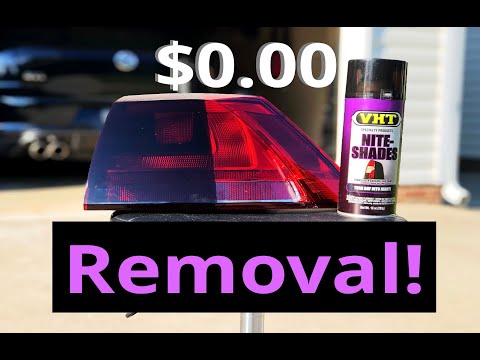 YouTube video about: How to remove light tint spray?