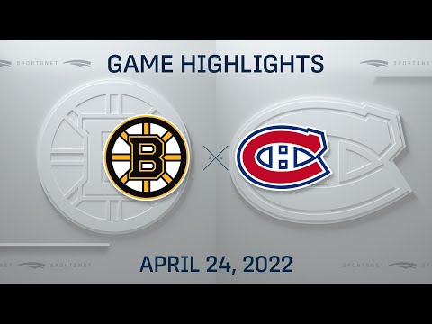 NHL Highlights | Bruins vs. Canadiens - Apr. 24, 2022