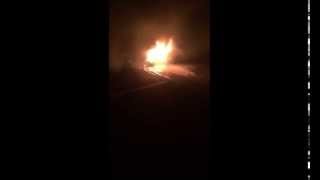 preview picture of video 'TIR’ın Lastikleri alev alev yandı'