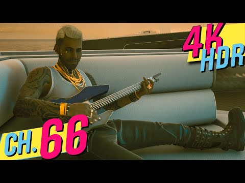 [4K HDR] Cyberpunk 2077 (100%, Very Hard, All Side Quests) Walkthrough Part 66 - Boat Drinks