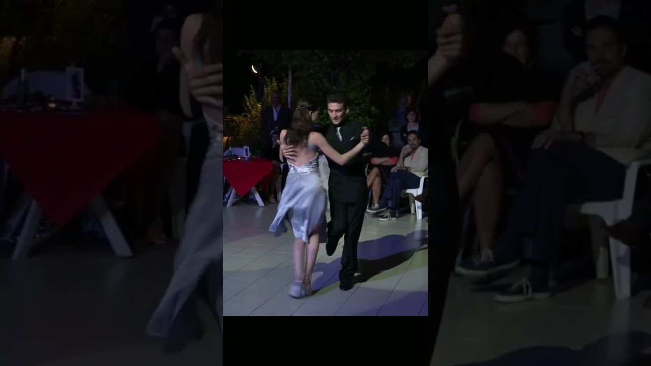 Featured dancers Andrea Vighi and Chiara Benati dancing Milonga