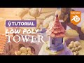 Blender Low Poly Tower Tutorial Polygon Runway
