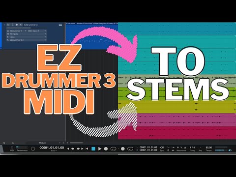 Bouncing EzDrummer 3 Stems Inside Of Presonus Studio One 5