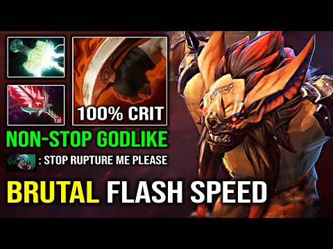 WTF 14Min Godlike Flash Speed 100% Crit Bloodseeker Zero Mercy Allowed Hard Carry Dota 2