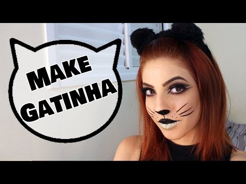 MAQUIAGEM DE GATINHA PARA FESTAS A FANTASIA