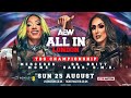 AEW All In London 2024 Mercedes Moné Vs Britt Baker For The TBS Championship