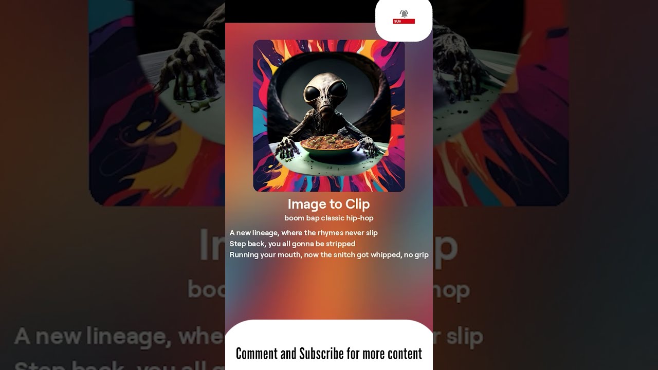 Alien Head "Image to Clip" Conscious Rap -BCR Full-ai-m! Crew #2024 #hiphop #classic #boombap #beats