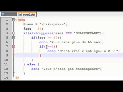 PHP 6 Indentation de code