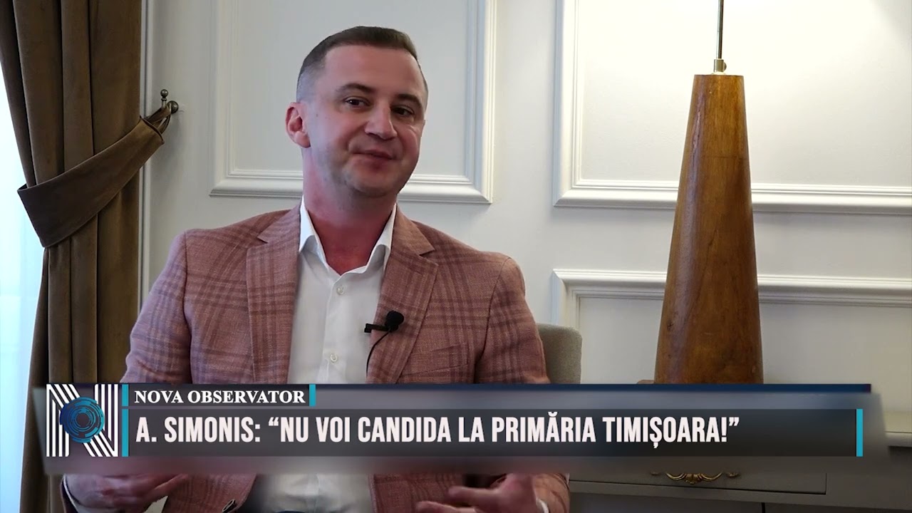 A. Simonis: “Nu voi candida la primăria Timișoara!”