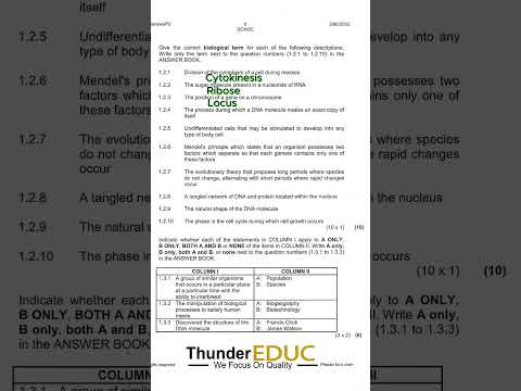 Life sciences paper 2 grade 12 biological terms thundereduc