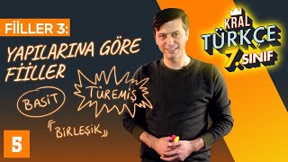 Fiilde Yapı Konu Anlatımı: Örneklerle Basit, Türemiş, Kurallı Birleşik Fiiller | 7. Sınıf Türkçe #5