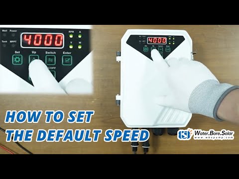 Set the Default Motor Speed of WBS Solar Pump