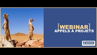 Webinar Appels à Projets 30-11-2021