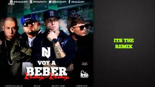 Nicky Jam   Voy a Beber Remix 2 Ft Ñejo, Farruko y Cosculluela   Video Con Letra   Reggaeton 2014