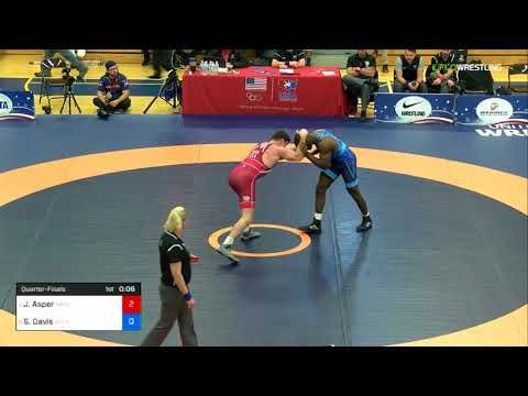 2018 FS WTT Challenge/Senior Men 79 Quarter-Finals - Josh Asper (Navy) Vs. Stacey "Lee" Davis (Wol