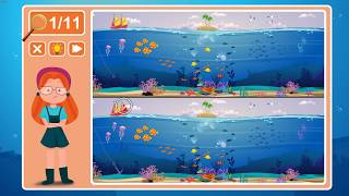 Viki Spotter: Undersea, Level 21 Walkthrough, 1080p/60FPS.