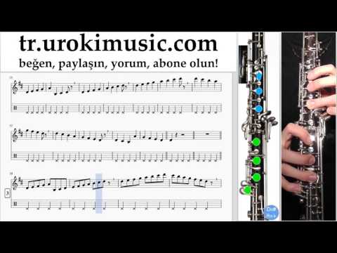 Obua dersleri Shakira - Waka Waka Notalar Eğitim Bölüm#1 um-723