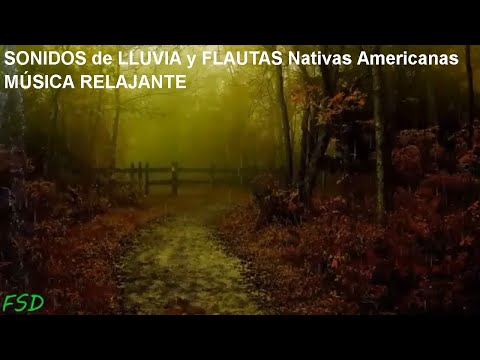 SONIDOS de LLUVIA y FLAUTAS Nativas Americanas - MÚSICA RELAJANTE