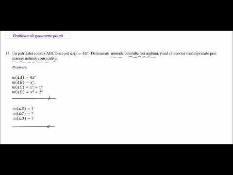 Probleme de geometrie plana- Pb. 15 - Patrulater - Masurile a 3 unghiuri numere naturale consecutive