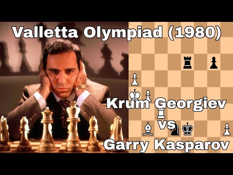 Valletta Olympiad (1980). Krum Georgiev vs Garry Kasparov.