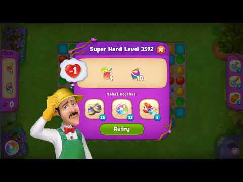 Gardenscapes Level 3592 - 3593 | MICRO GAMEPLAY HD