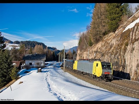 Winterlicher Bahnverkehr in Freienfeld und Gries mit Vectrons, E189, EU43 und vielem mehr!