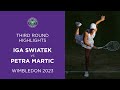 Iga Swiatek vs Petra Martic | Third Round Highlights | Wimbledon 2023
