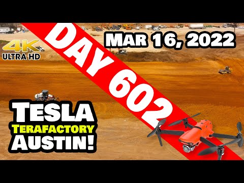 THE NORTH MYSTERY CLEARING AT GIGA TEXAS! - Tesla Gigafactory Austin 4K  Day 602 -3/16/22 - Tesla TX