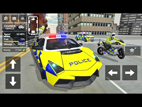 Police Car Driving Motorbike - Motorbike Riding Open World Driving Simulator - Android Gameplay 3D