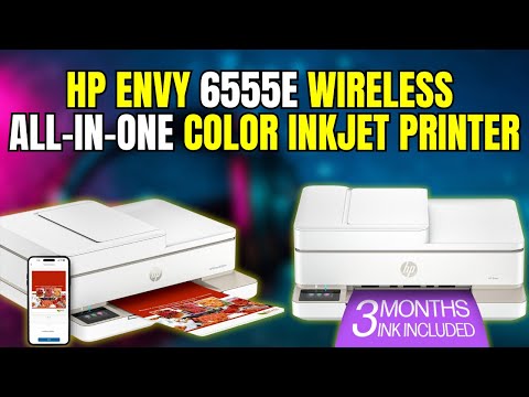 HP Envy 6555e Wireless All-in-One Color Inkjet Printer, Portobello, Print, scan, copy, Duplex printing Best-for-home, 3 month Instant Ink trial included, AI-enabled (714N5A) video review thumbnail