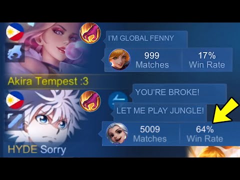 I PRETEND NOOB & BROKE IN RANK GAME AND THIS HAPPENED! (Crazy reactions😂) -MLBB