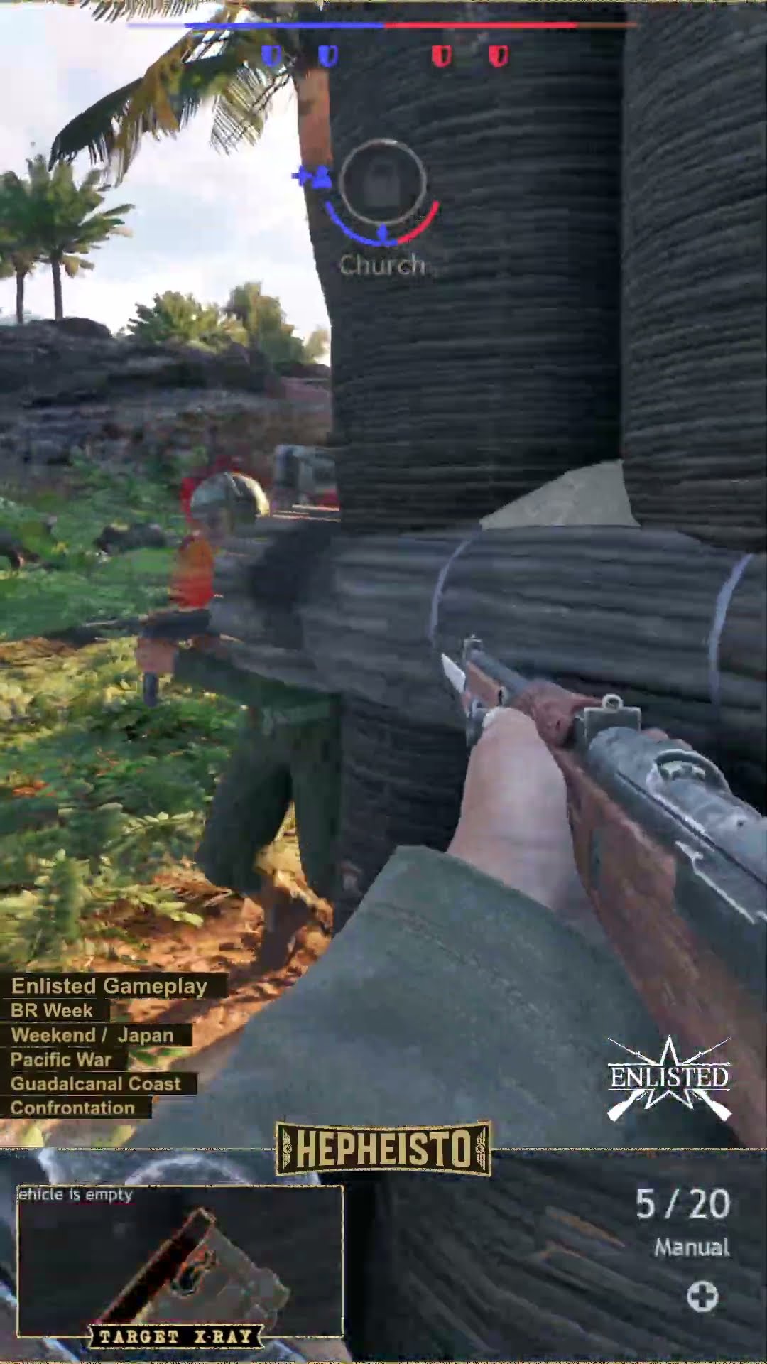 Anti Tank Gunner eliminates Tank M3 Stuart with Explosion Pack