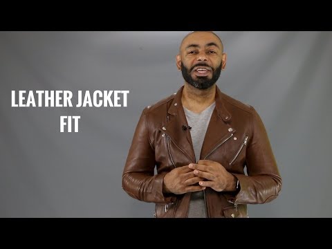 How a mens leather jacket should fit