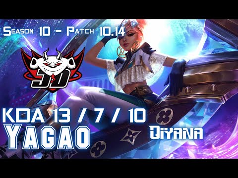 JDG Yagao QIYANA vs SETT Mid - Patch 10.14 KR Ranked