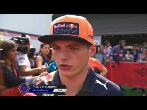 Max verstappen mad after another dnf at f1 belgium gp 2017 |