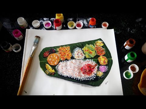 ❤Onam Special Sadhya drawing by Rana😋