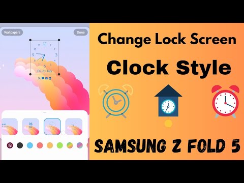 How to Change Lock Screen Clock Style in Samsung Galaxy Z Fold 5