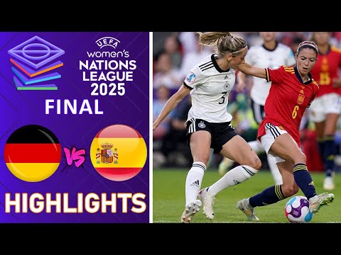 FINAL| Germany vs Spain Highlights & All Goals | UEFA Nations League Women 29-11-2025