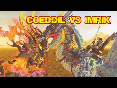 Imrik VS Coeddil. Total War Warhammer 2