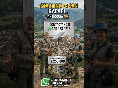 ​🚀 ¡Starlink en San Rafael, Antioquia! 📡 Internet veloz y soporte profesional 🚀 WhatsApp 3504330218