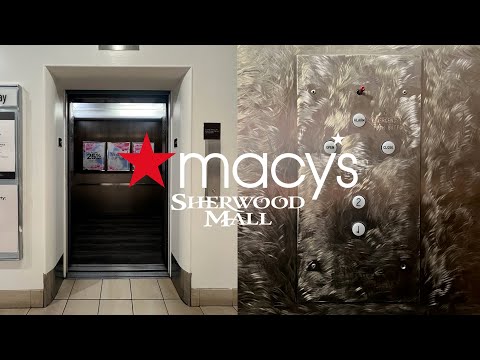 EPIC Ultra-Rare Montgomery White Button Hydraulic Elevator - Macy's, Sherwood Mall - Stockton, CA