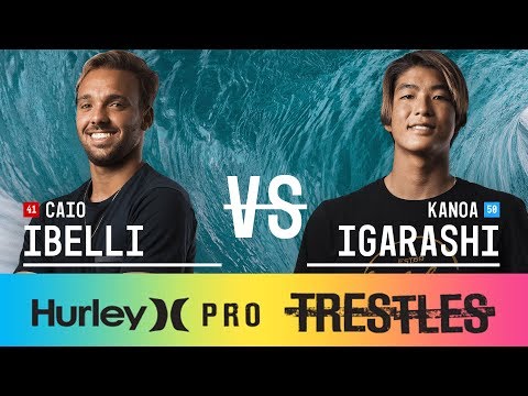 Caio Ibelli vs. Kanoa Igarashi - Round Two, Heat 10 - Hurley Pro at Trestles 2017
