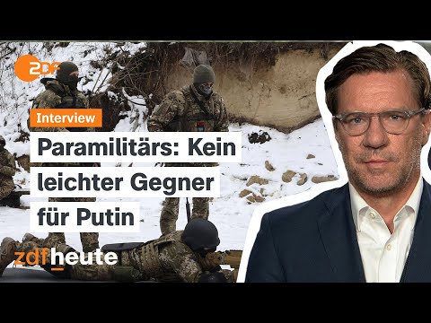 Video Thumbnail: Pro-Ukrainische Paramilitärs: Gefahr für Putin? | ZDFheute Live