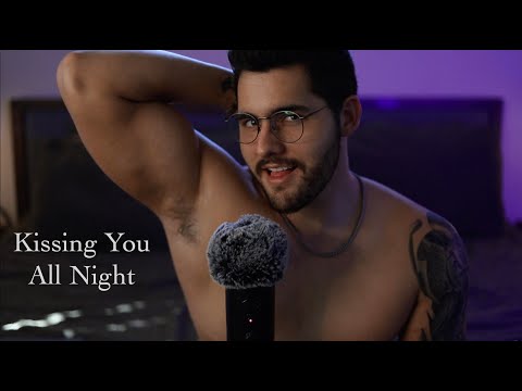 ASMR Kissing You All Night - 8 Hours Male Kissing, Breathing & Beard Scratching Triggers - Looped