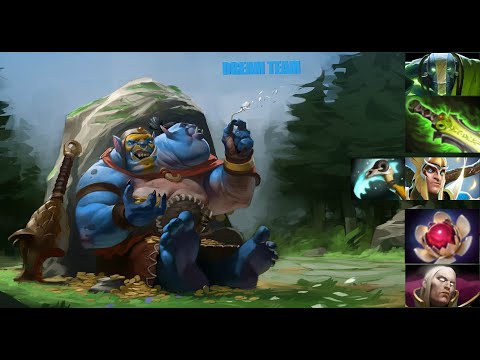 DOTA 2. UNSTOPPABLE SKYWRATH, OGRE MAGI, INVOKER, EARTH SPIRIT AND SNIPER. HEX ETHEREAL BLADE LOTUS
