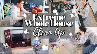 ALL DAY ENTIRE HOUSE CLEANING MOTIVATION // CLEANING MOM