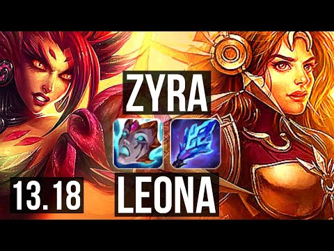 ZYRA & Miss Fortune vs LEONA & Ezreal (SUP) | Rank 2 Zyra, 4/2/10 | NA Challenger | 13.18