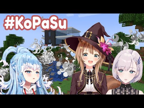 Insane collab! Ayunda Risu plays Minecraft with KOPASU