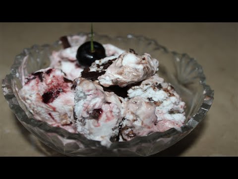 Chocolate & Cherry Ice-cream | Najla Asghar in Kitchen