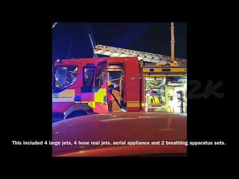 Castleford showroom fire